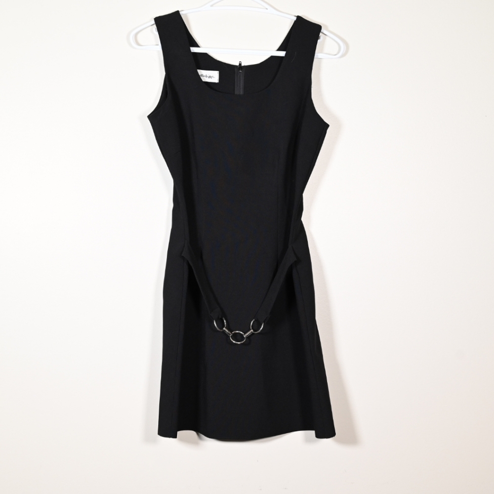 Miss Selfridge Belted Mini Dress US 4 Black